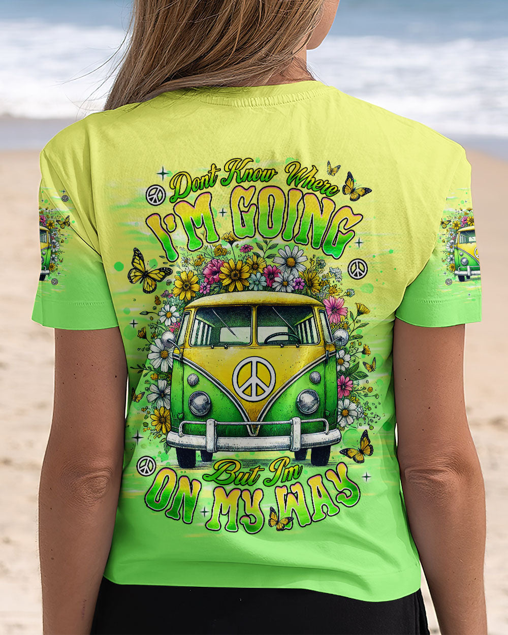 DON'T KNOW WHERE I'M GOING HIPPIE BUS  ALL OVER PRINT - TLNT0804252