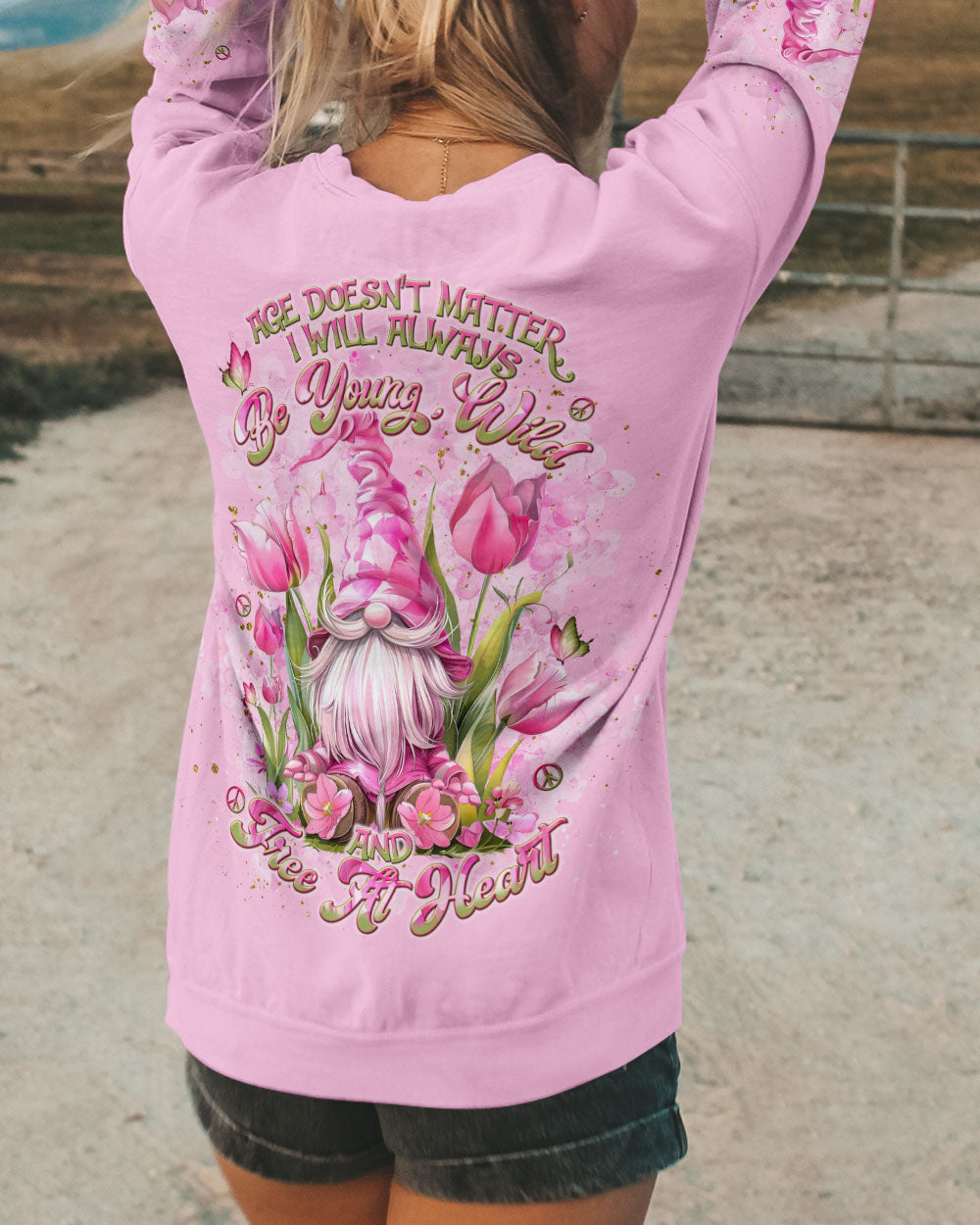 AGE DOESN'T MATTER GNOME FLOWER ALL OVER PRINT - TLNT0808243
