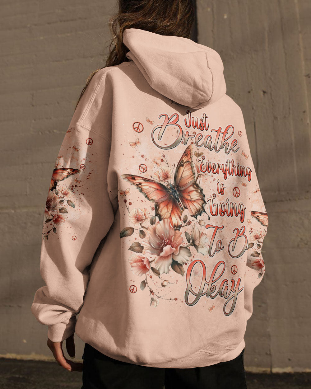 JUST BREATHE BUTTERFLY ALL OVER PRINT  - TLNT0810243