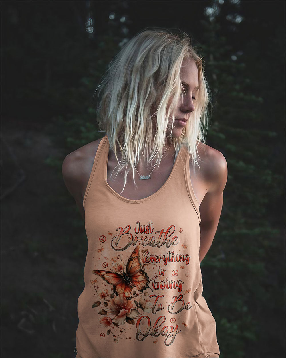 JUST BREATHE BUTTERFLY ALL OVER PRINT  - TLNT0810243