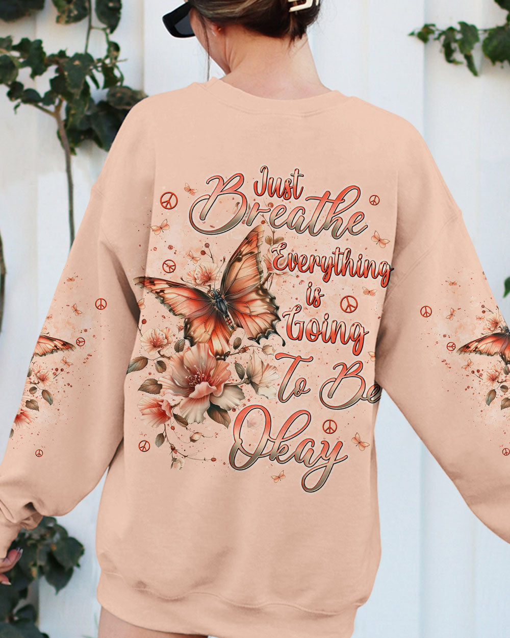 JUST BREATHE BUTTERFLY ALL OVER PRINT  - TLNT0810243