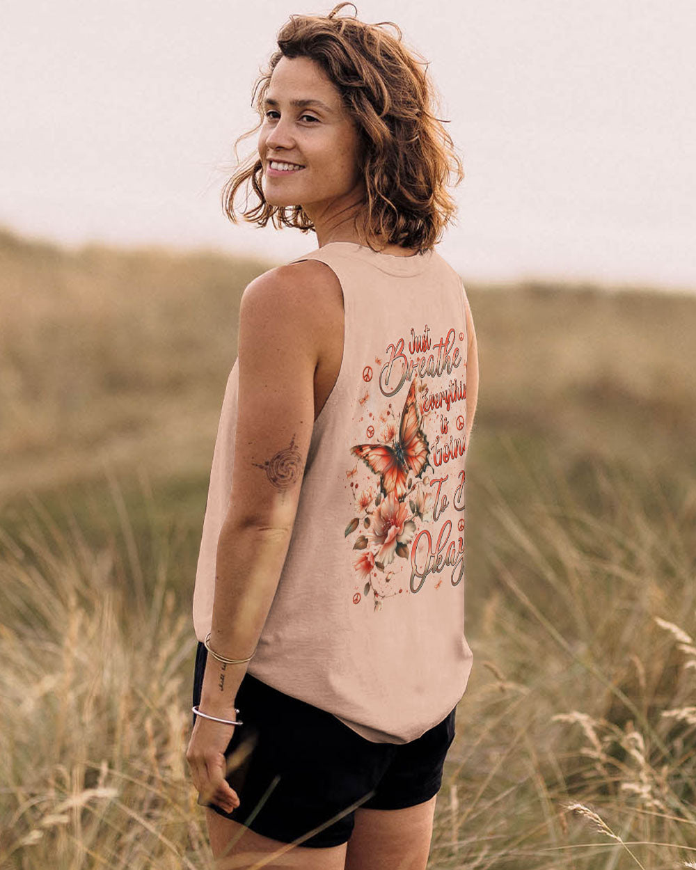 JUST BREATHE BUTTERFLY ALL OVER PRINT  - TLNT0810243