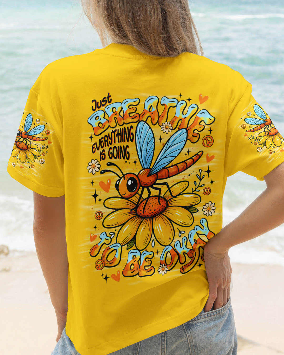 JUST BREATHE   DRAGONFLY ALL OVER PRINT - TLNT0810251