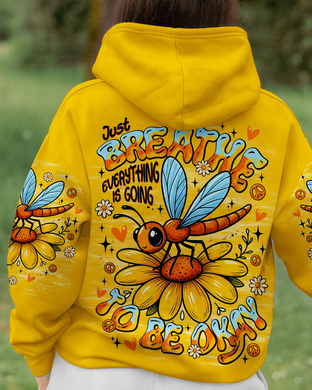 JUST BREATHE   DRAGONFLY ALL OVER PRINT - TLNT0810251