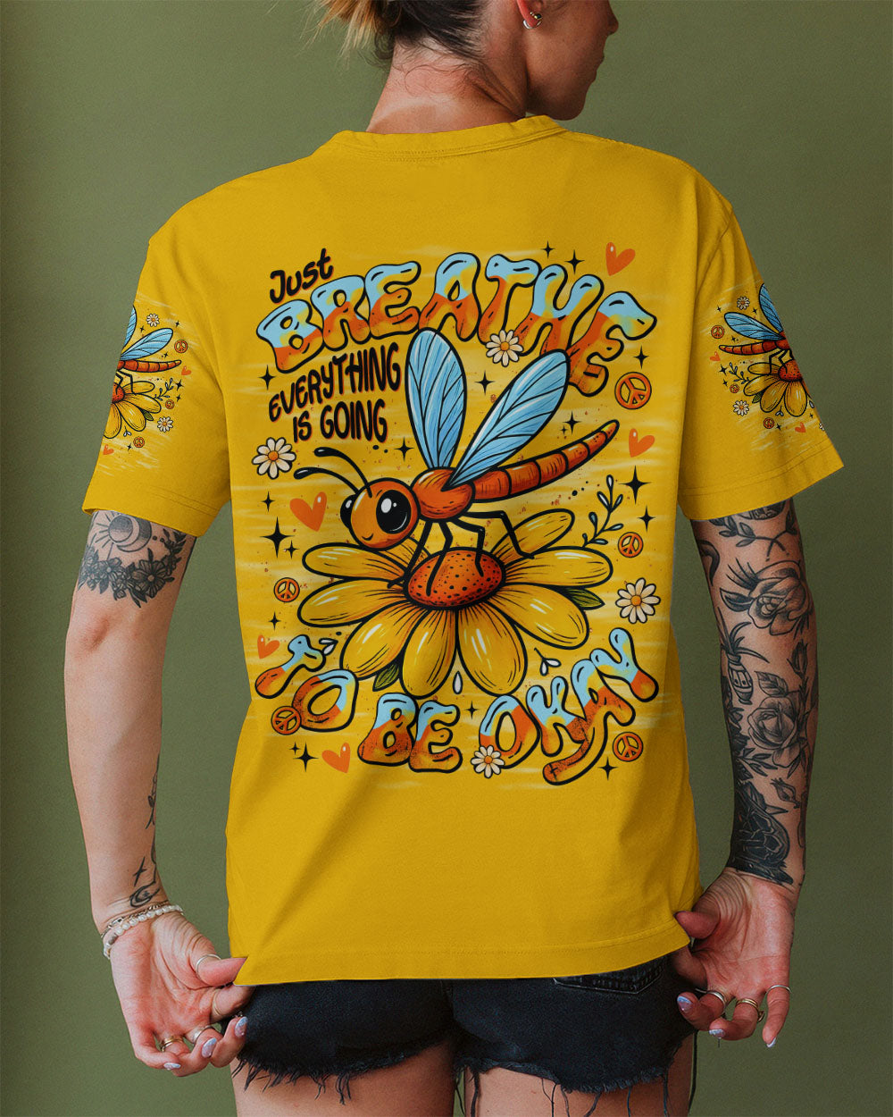 JUST BREATHE   DRAGONFLY ALL OVER PRINT - TLNT0810251
