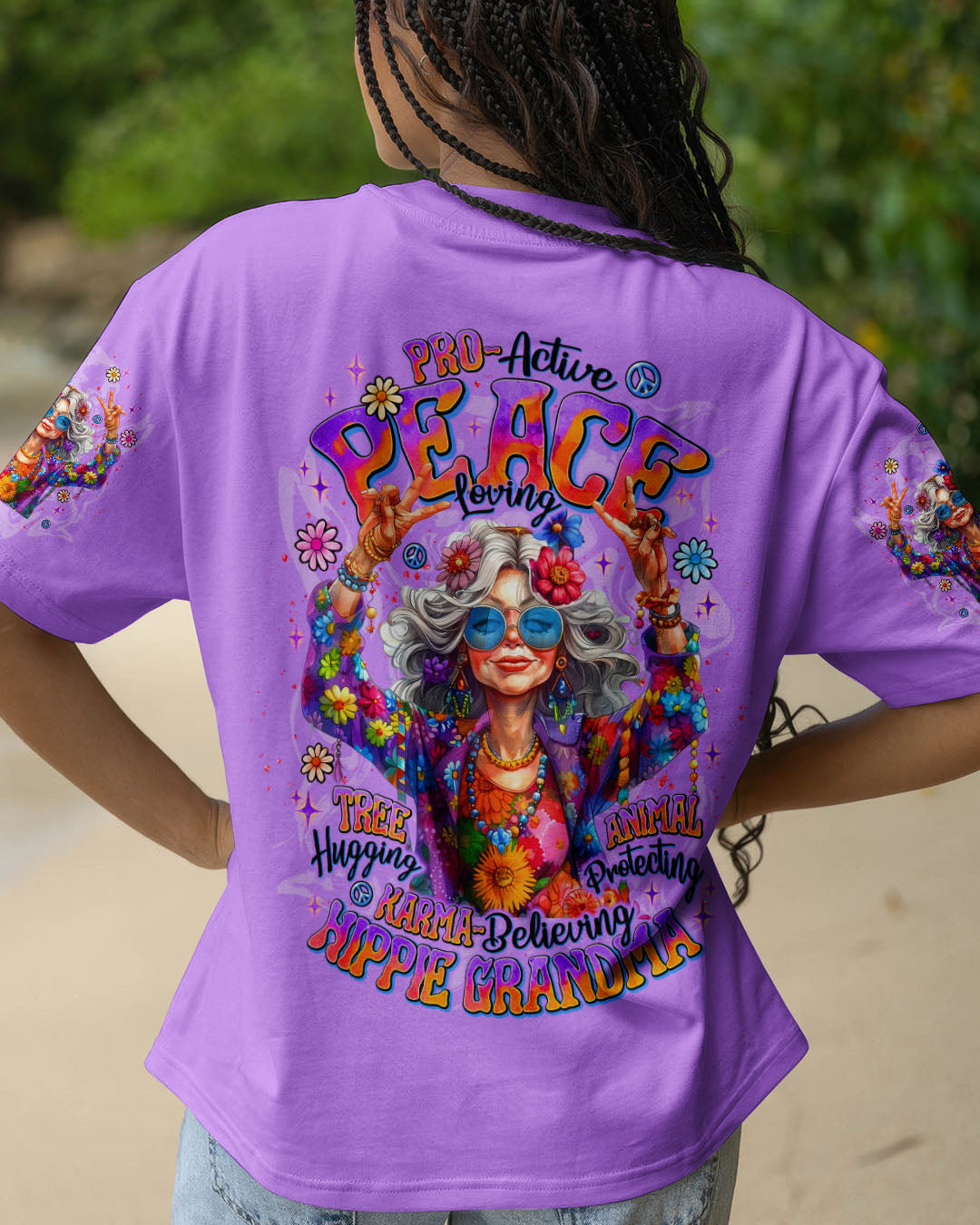 HIPPIE GRANDMA ALL OVER PRINT - TLNT0810254