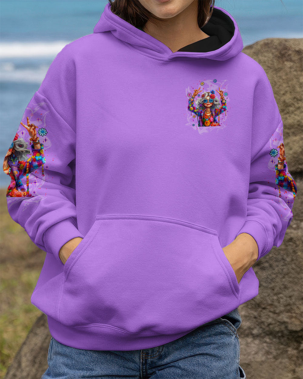 HIPPIE GRANDMA ALL OVER PRINT - TLNT0810254