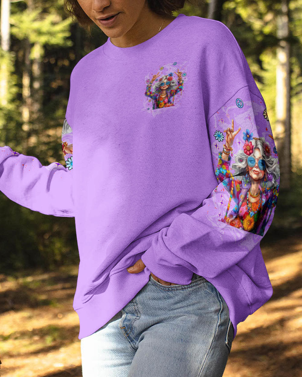 HIPPIE GRANDMA ALL OVER PRINT - TLNT0810254