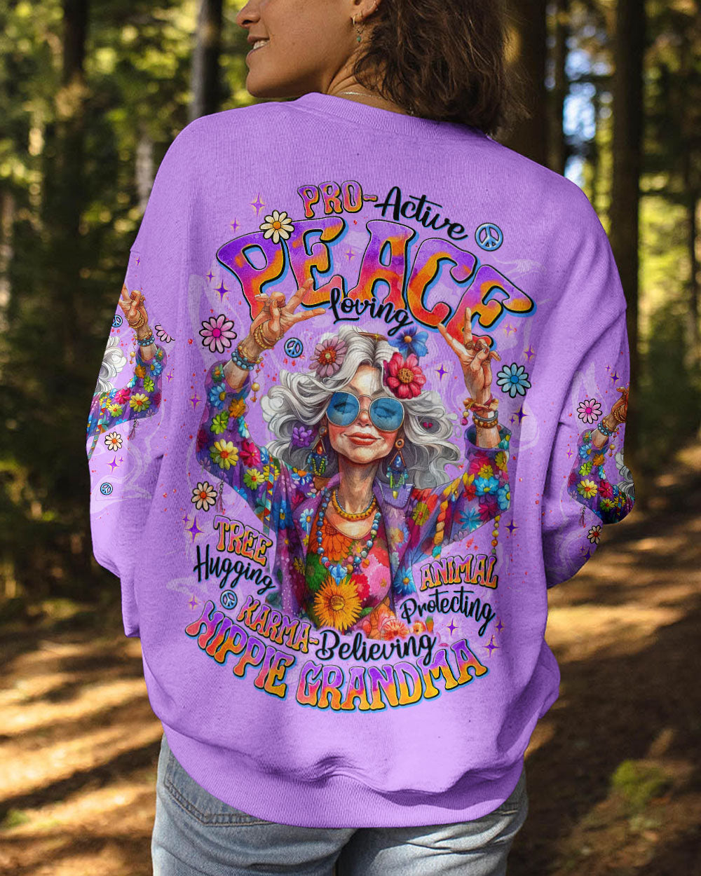 HIPPIE GRANDMA ALL OVER PRINT - TLNT0810254