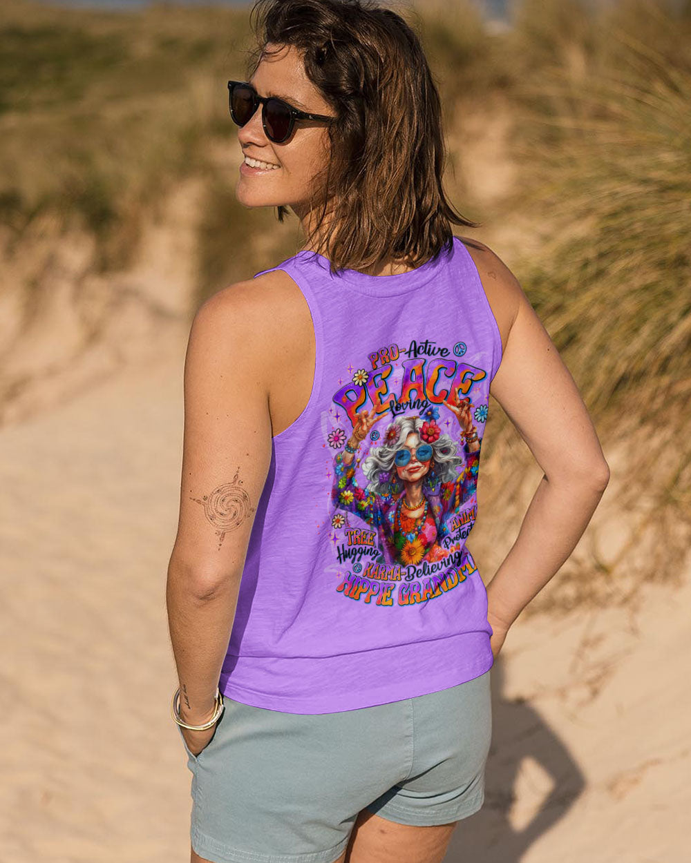 HIPPIE GRANDMA ALL OVER PRINT - TLNT0810254