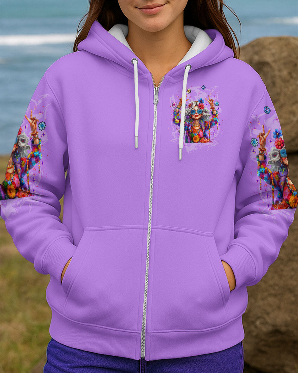 HIPPIE GRANDMA ALL OVER PRINT - TLNT0810254