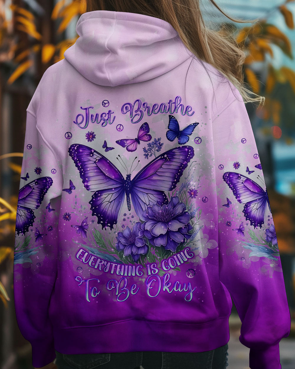JUST BREATHE BUTTERFLY ALL OVER PRINT - TLNT0811243