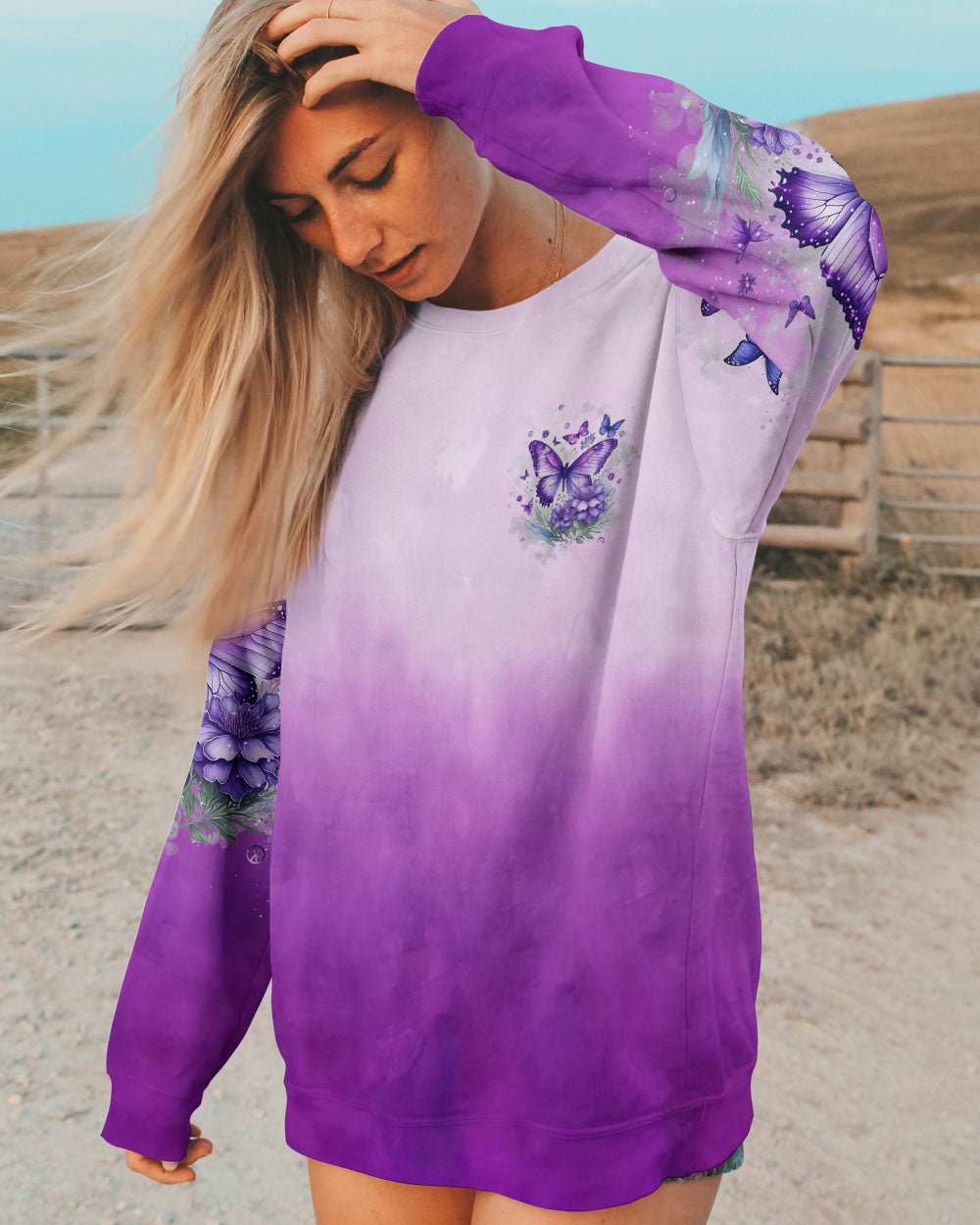 JUST BREATHE BUTTERFLY ALL OVER PRINT - TLNT0811243