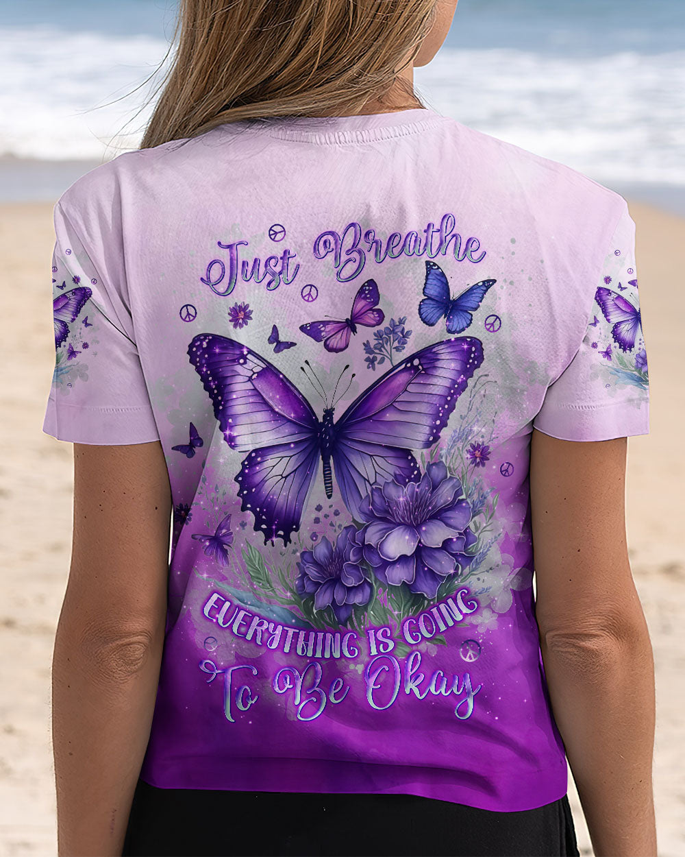 JUST BREATHE BUTTERFLY ALL OVER PRINT - TLNT0811243