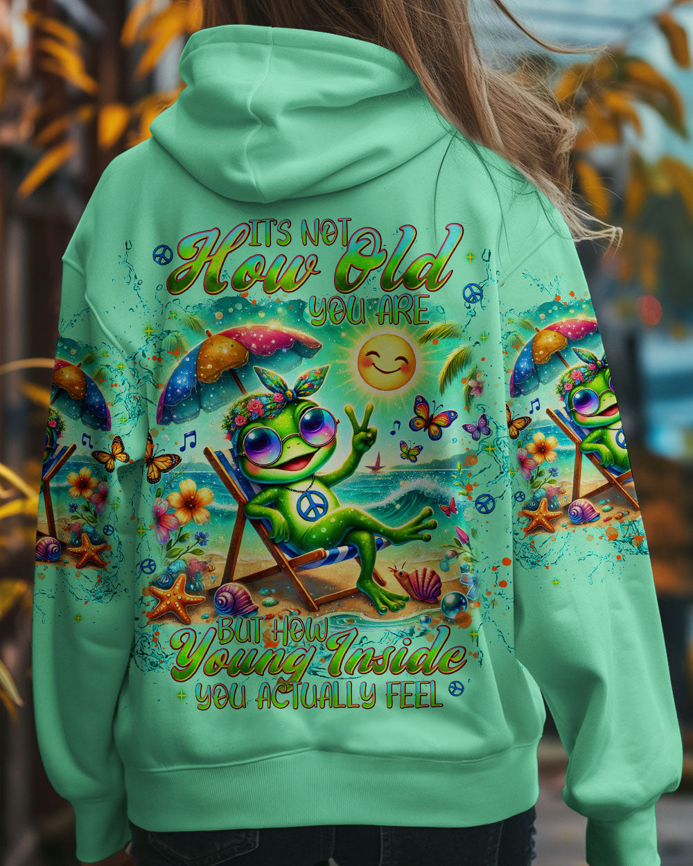 IT'S NOT HOW OLD YOU ARE FROG ALL OVER PRINT - TLNT0908242