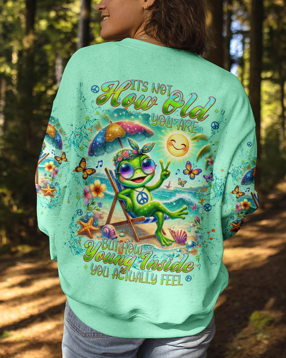 IT'S NOT HOW OLD YOU ARE FROG ALL OVER PRINT - TLNT0908242