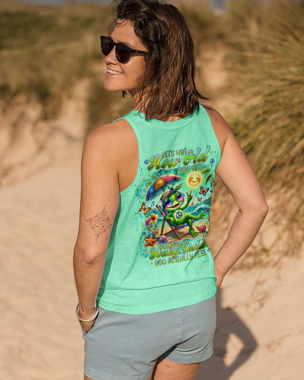IT'S NOT HOW OLD YOU ARE FROG ALL OVER PRINT - TLNT0908242