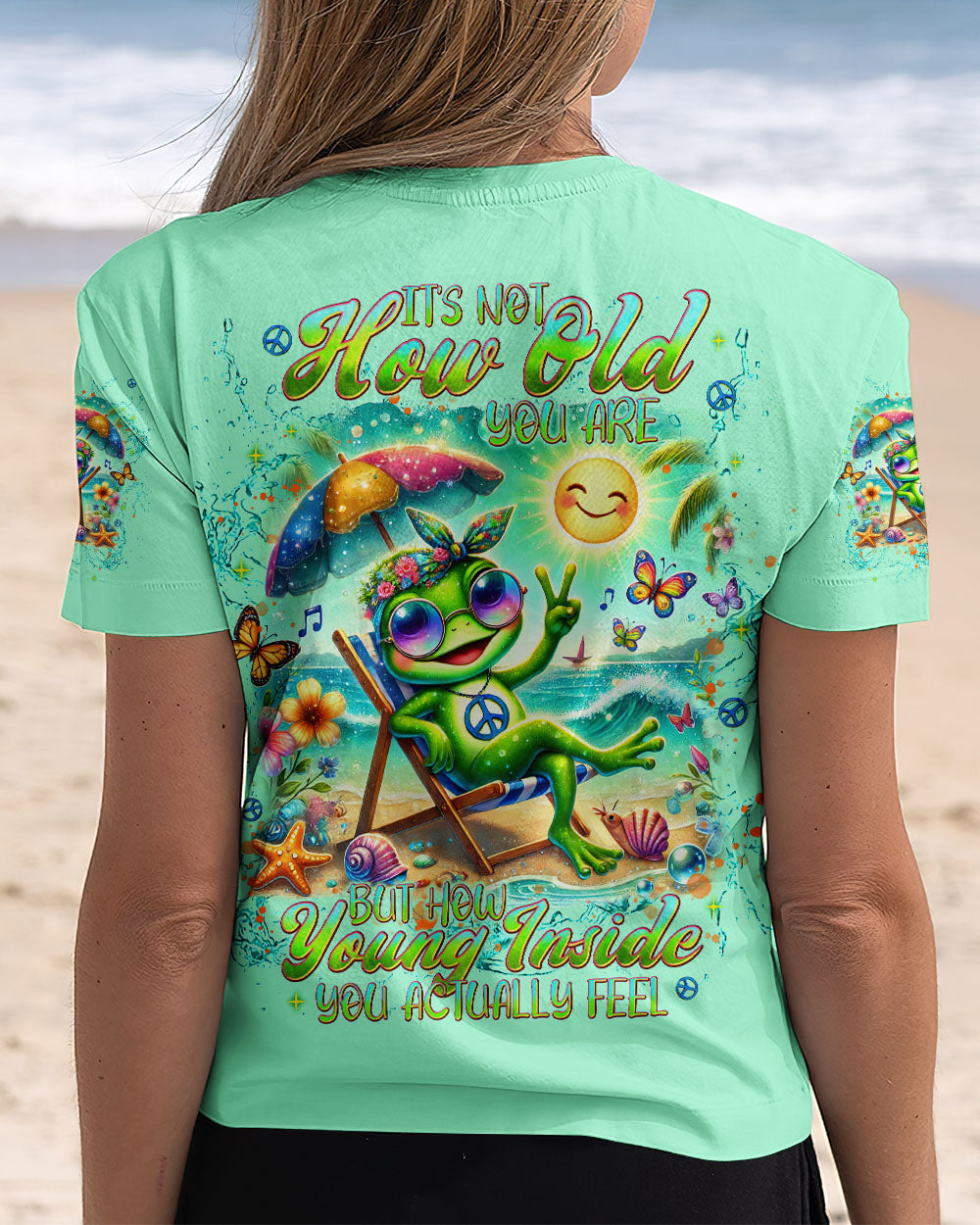 IT'S NOT HOW OLD YOU ARE FROG ALL OVER PRINT - TLNT0908242