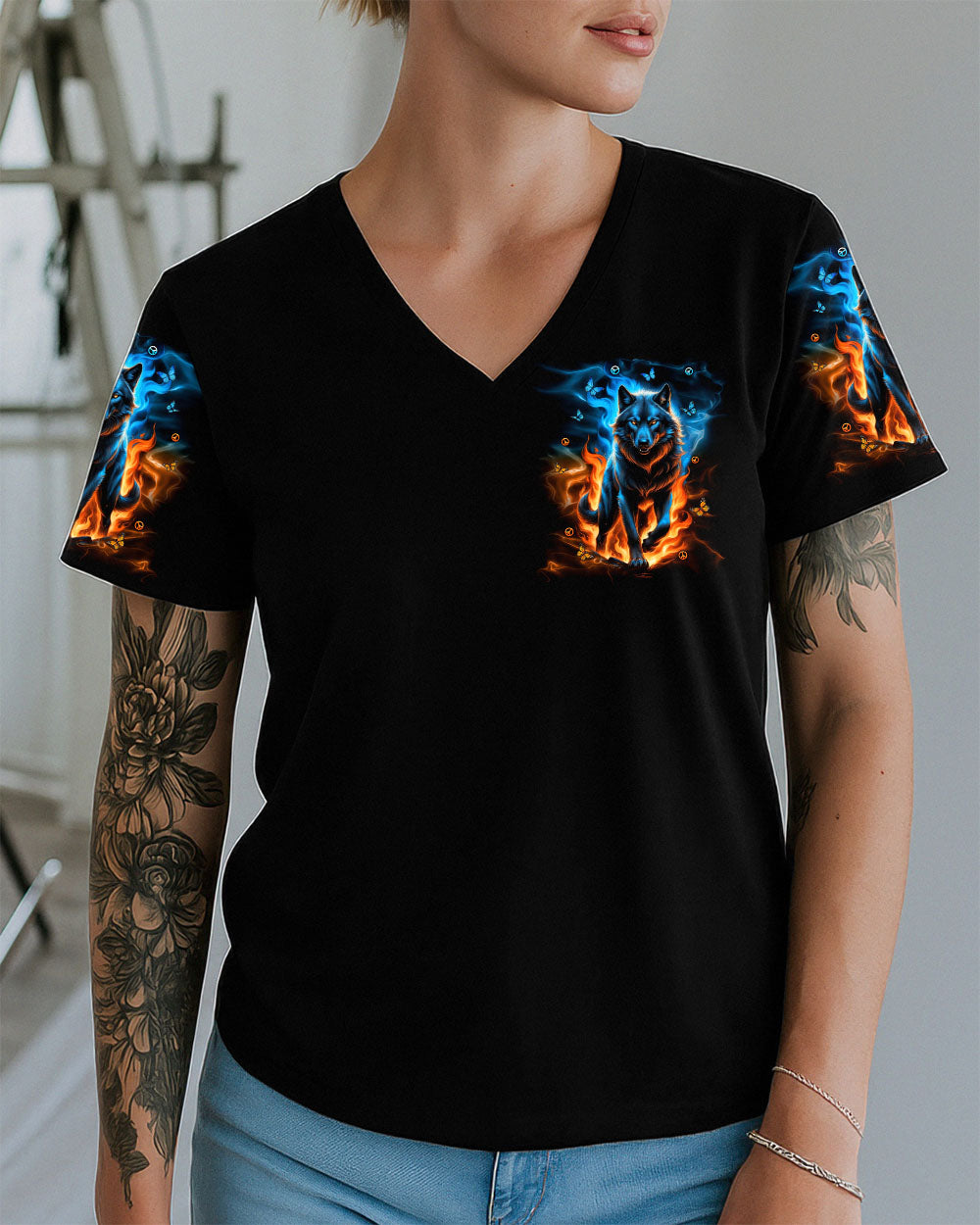 I AM THE STORM WOLF ALL OVER PRINT  - TLNT0908251