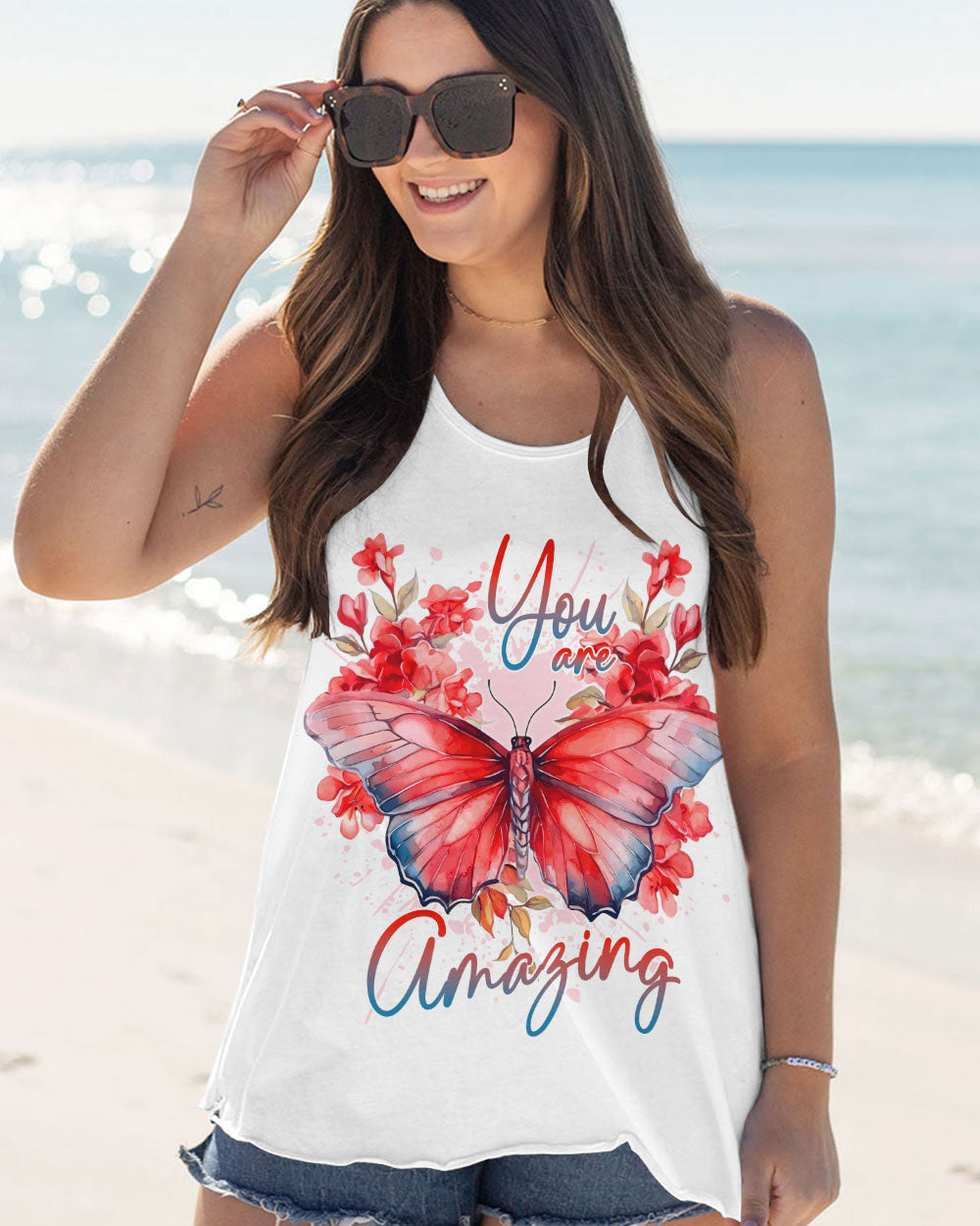 YOU ARE AMAZING BUTTERFLY ALL OVER PRINT - TLNT0909232