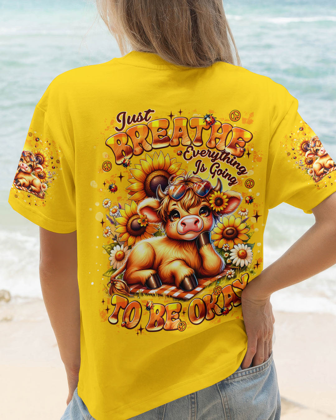JUST BREATHE COW  ALL OVER PRINT - TLNT0910254