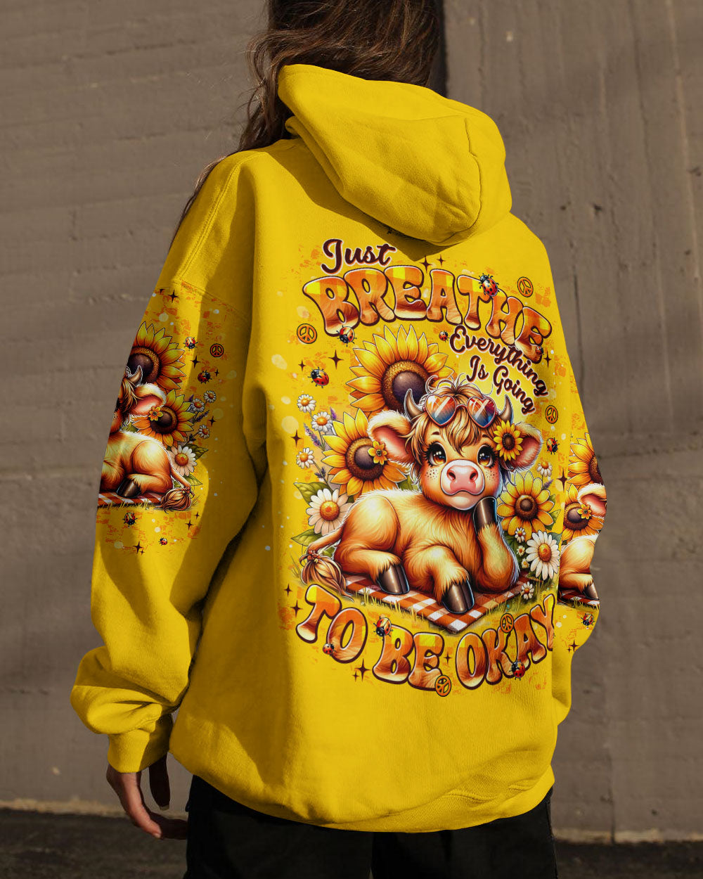 JUST BREATHE COW  ALL OVER PRINT - TLNT0910254