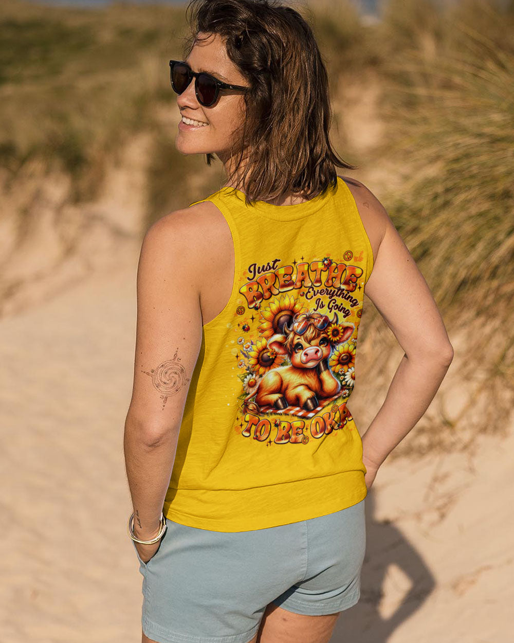 JUST BREATHE COW  ALL OVER PRINT - TLNT0910254