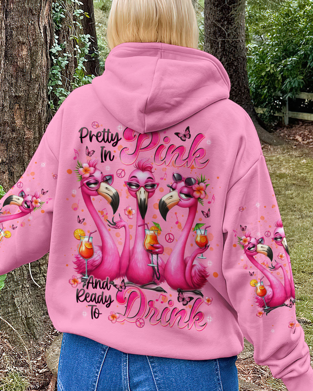 PRETTY IN PINK FLAMINGO ALL OVER PRINT - TLNT1004253