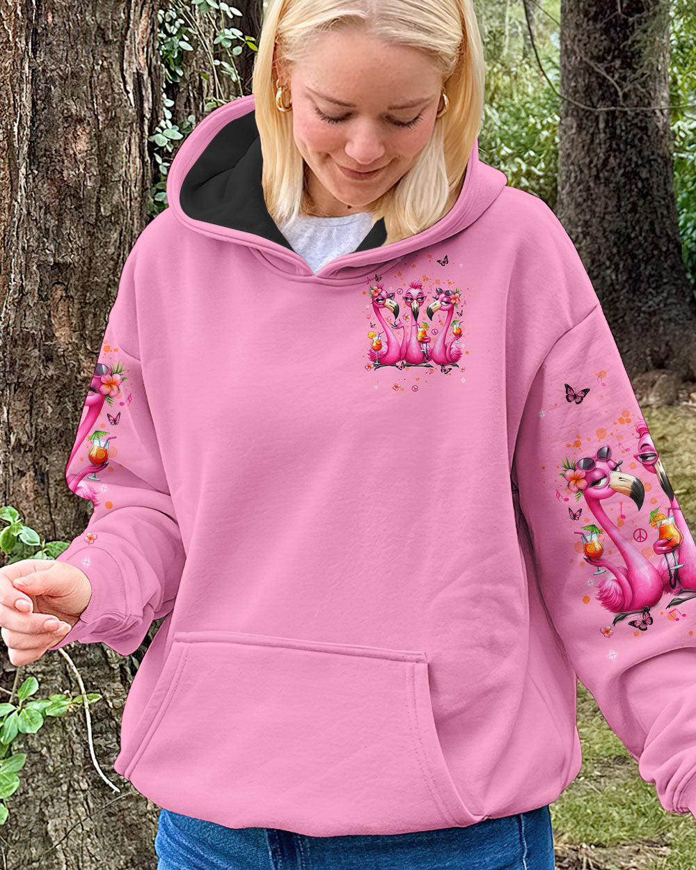 PRETTY IN PINK FLAMINGO ALL OVER PRINT - TLNT1004253