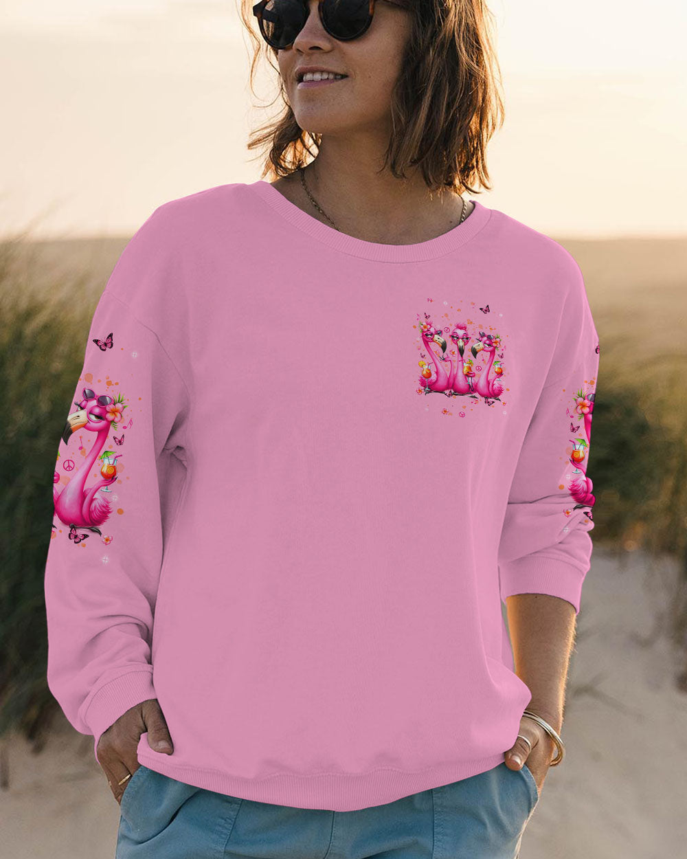PRETTY IN PINK FLAMINGO ALL OVER PRINT - TLNT1004253