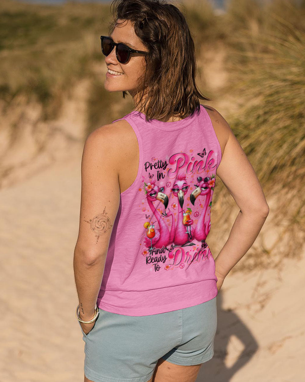 PRETTY IN PINK FLAMINGO ALL OVER PRINT - TLNT1004253
