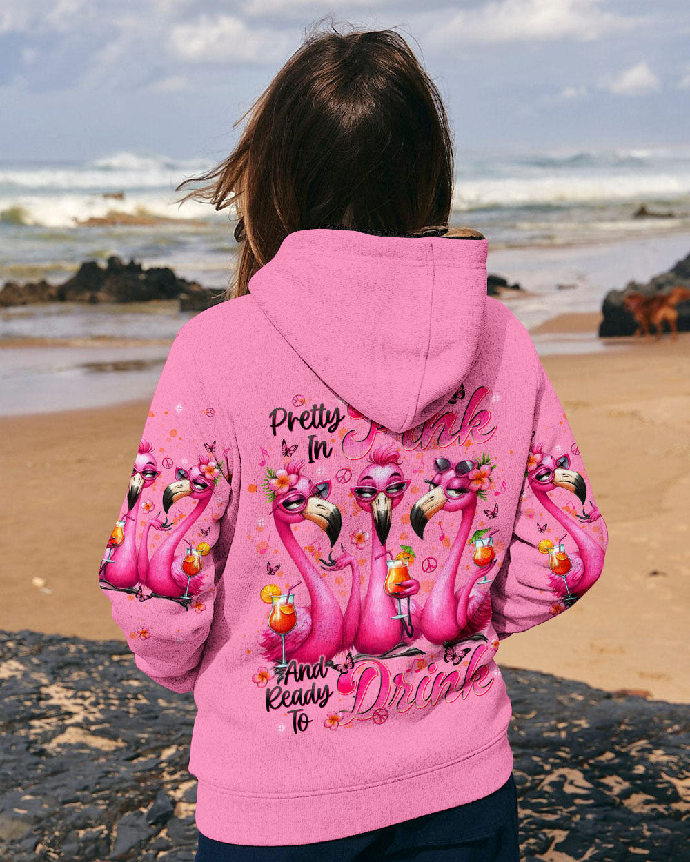 PRETTY IN PINK FLAMINGO ALL OVER PRINT - TLNT1004253