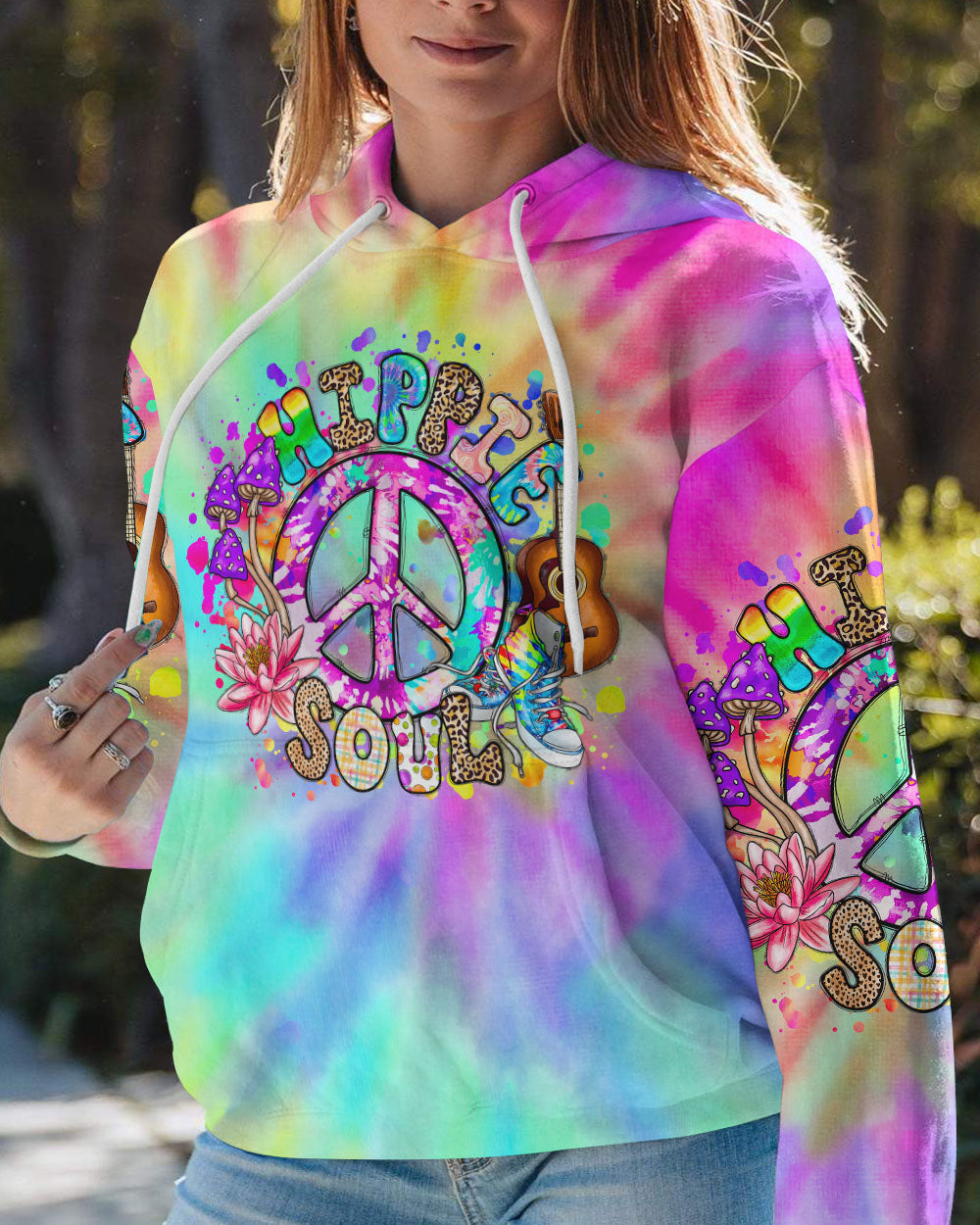 HIPPIE SOUL TIE DYE ALL OVER PRINT - TLNT1007233