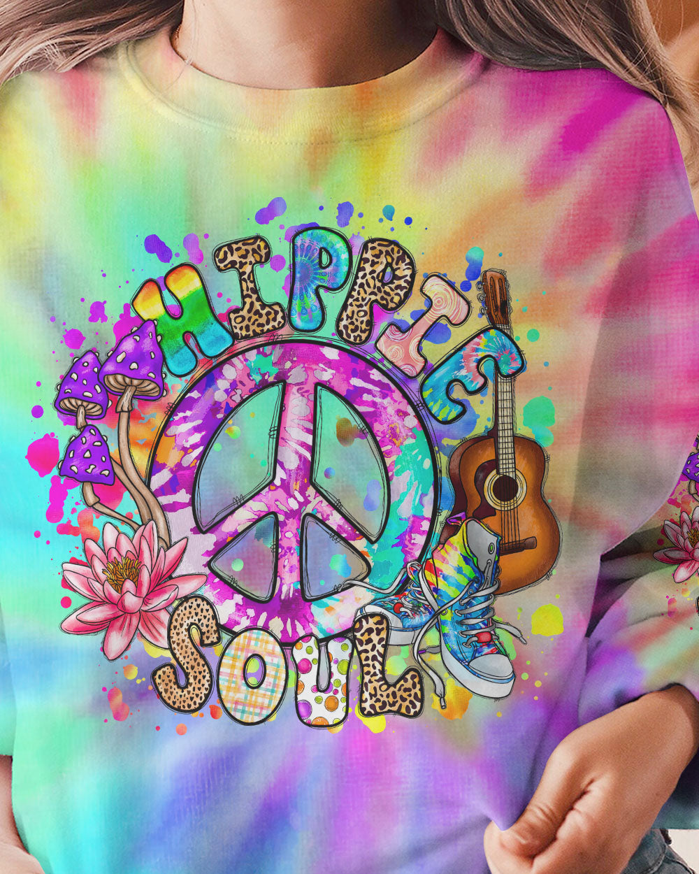 HIPPIE SOUL TIE DYE ALL OVER PRINT - TLNT1007233