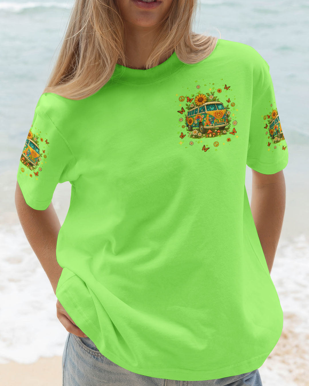 RUNNING AGAINST THE WIND BUS FLORAL ALL OVER PRINT - TLNT1009254