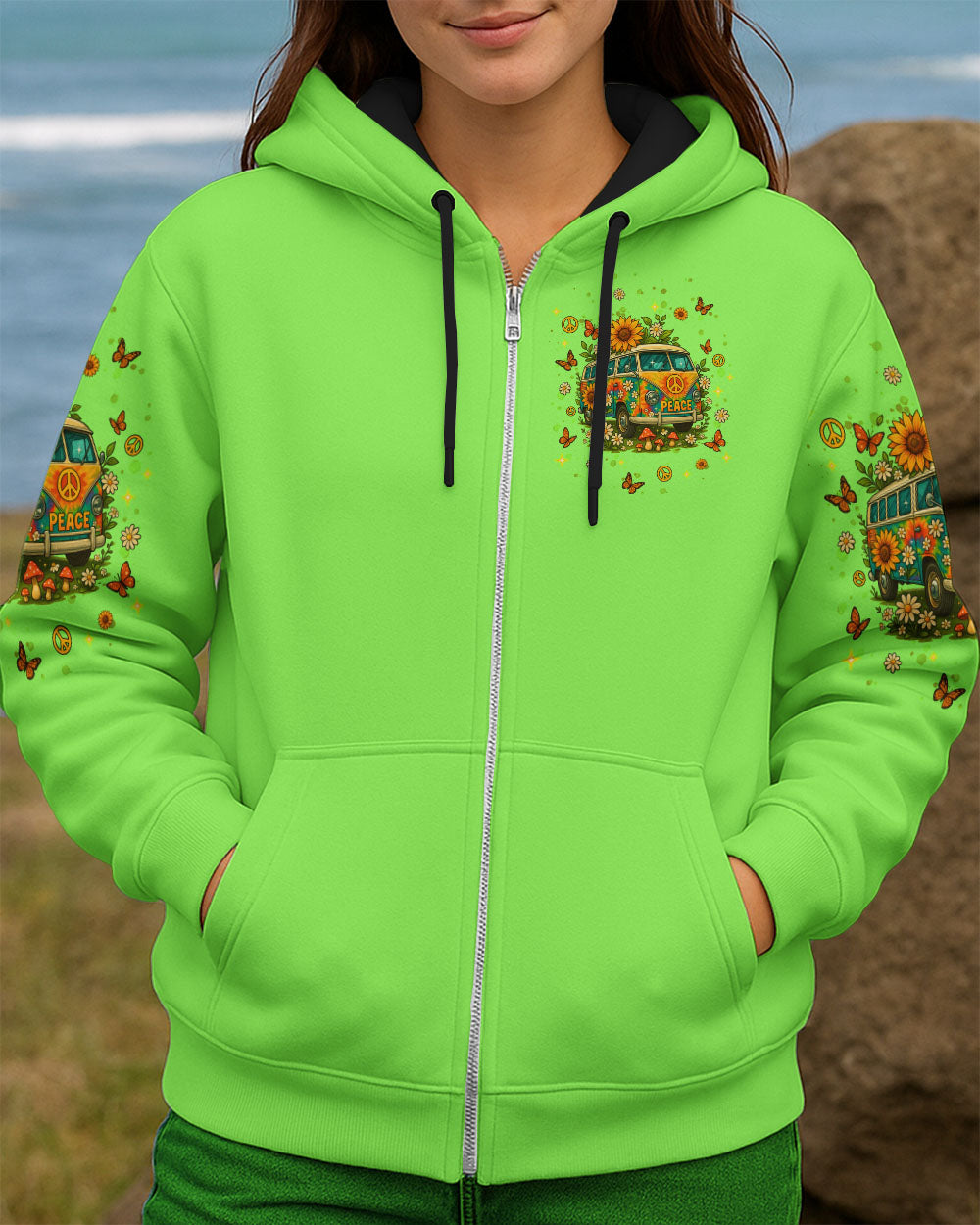 RUNNING AGAINST THE WIND BUS FLORAL ALL OVER PRINT - TLNT1009254