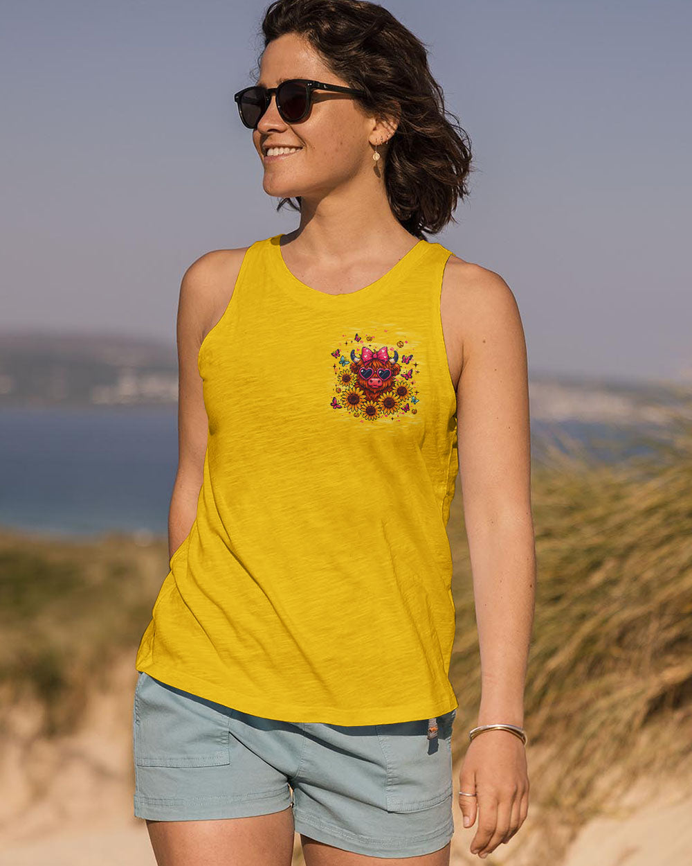I'M NOT A HOT MESS COW SUNFLOWER ALL OVER PRINT - TLNT1010251