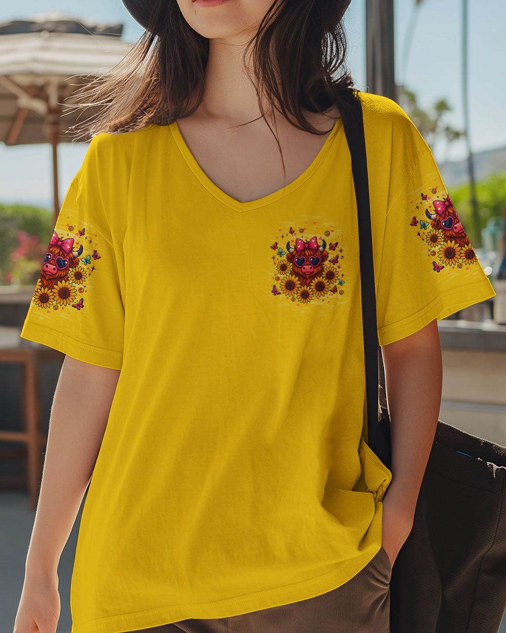 I'M NOT A HOT MESS COW SUNFLOWER ALL OVER PRINT - TLNT1010251