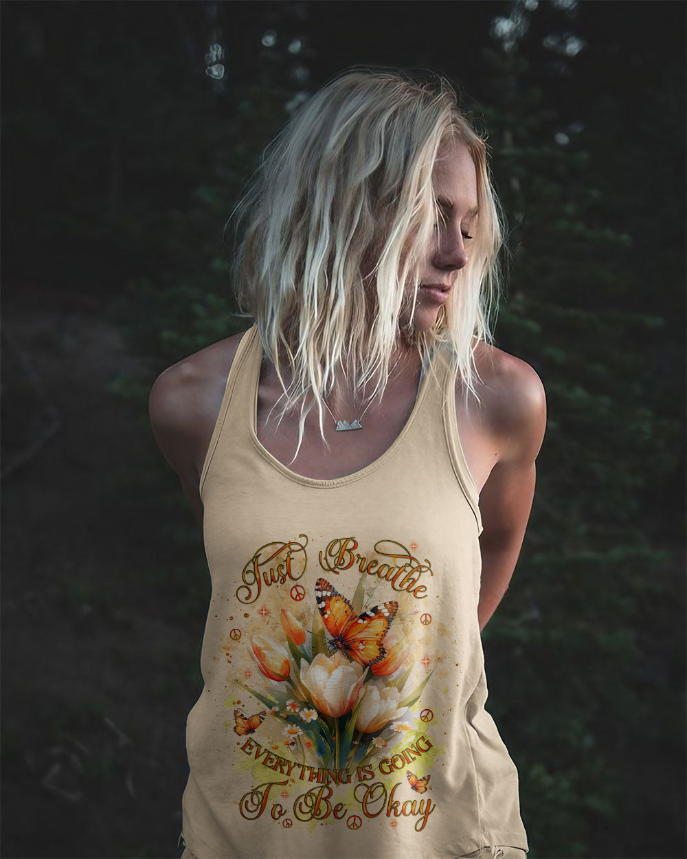JUST BREATHE BUTTERFLY ALL OVER PRINT  - TLNT1103253