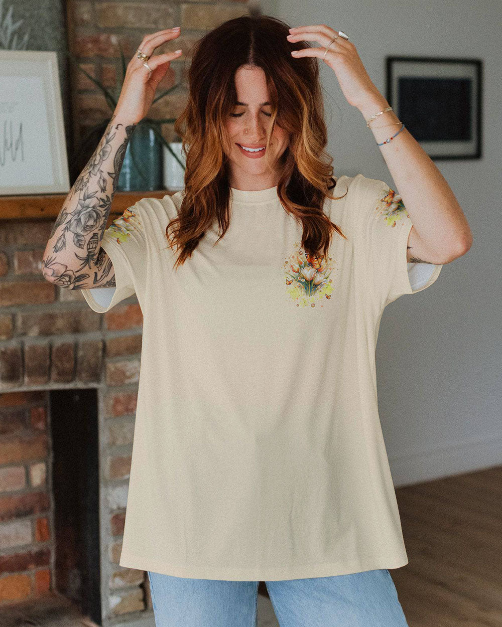 JUST BREATHE BUTTERFLY ALL OVER PRINT  - TLNT1103253