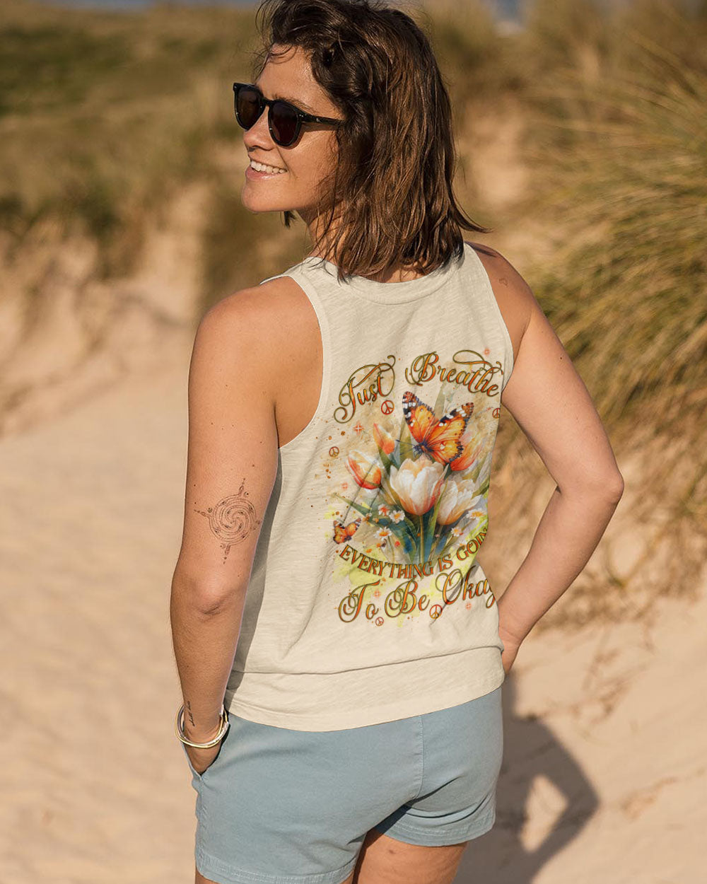 JUST BREATHE BUTTERFLY ALL OVER PRINT  - TLNT1103253