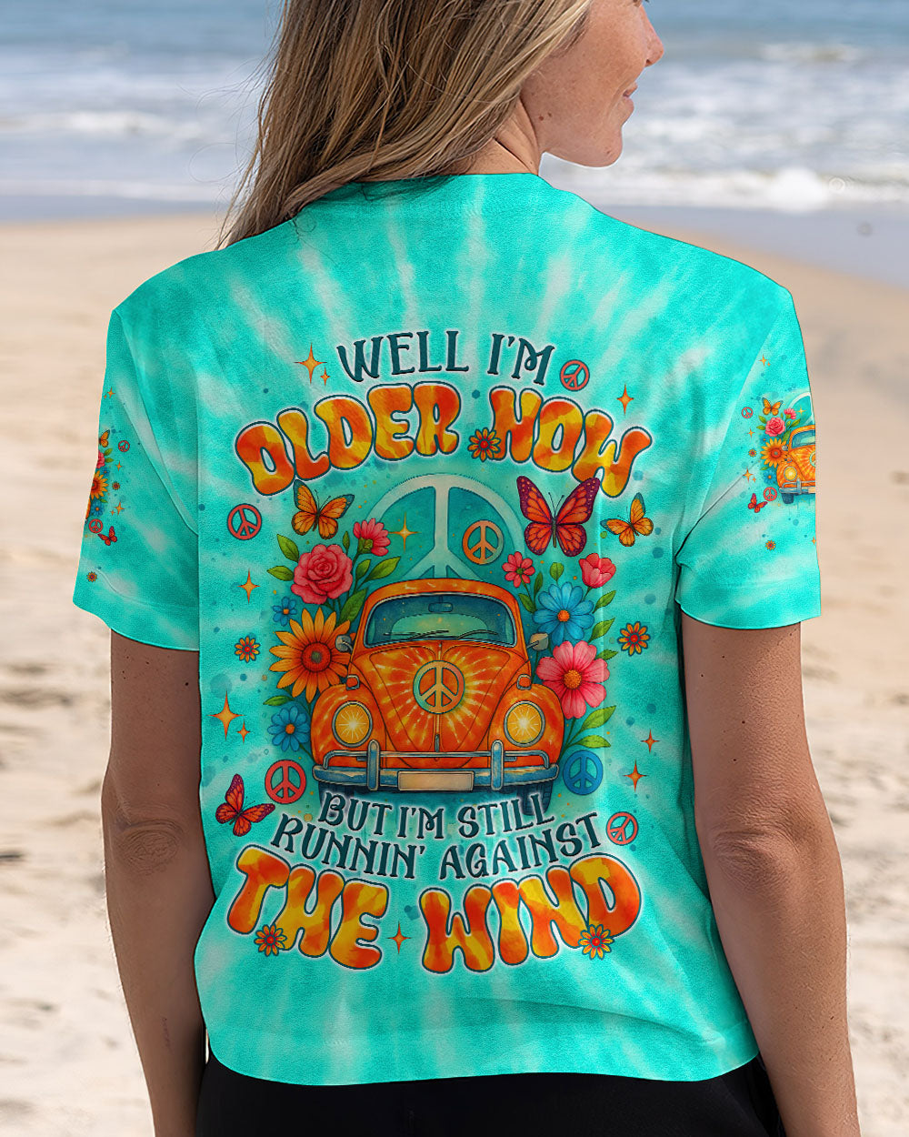 RUNNING AGAINST THE WIND CAR TIE DYE  ALL OVER PRINT - TLNT1106252