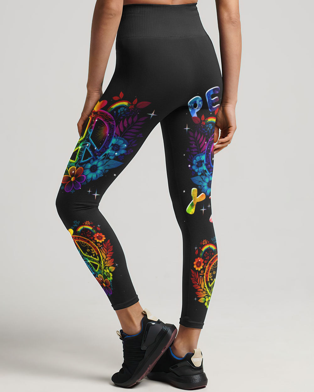 PEACE Y'ALL FLOWERS RAINBOW ALL OVER PRINT - TLNT1107234