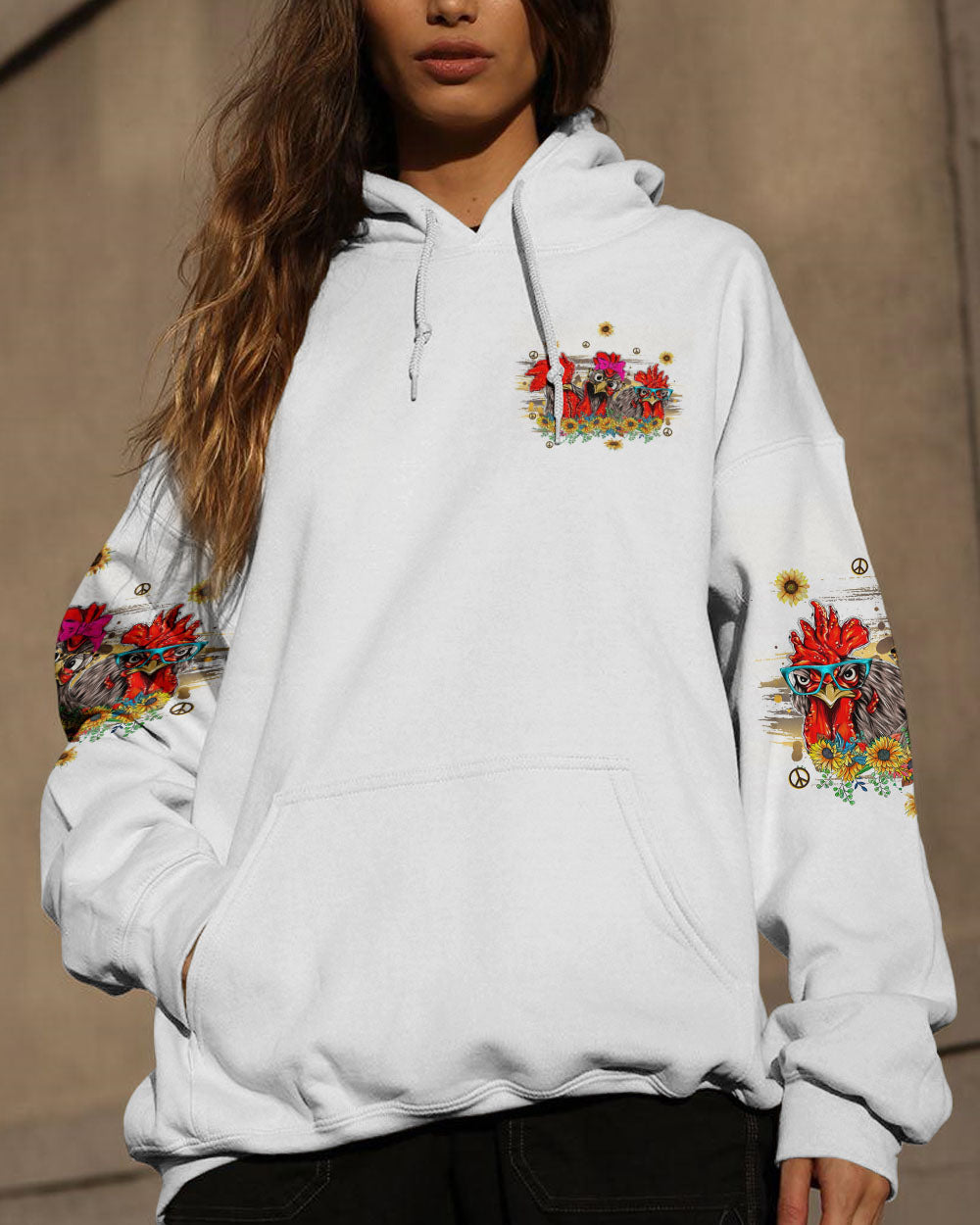 RELAX WE'RE ALL CRAZY CHICKEN ALL OVER PRINT - TLNT1108233