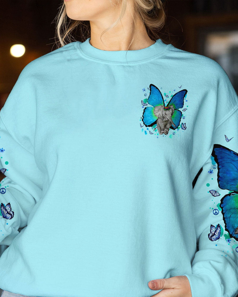 BE YOU THE WORLD WILL ADJUST ELEPHANT ALL OVER PRINT - TLNT1109233
