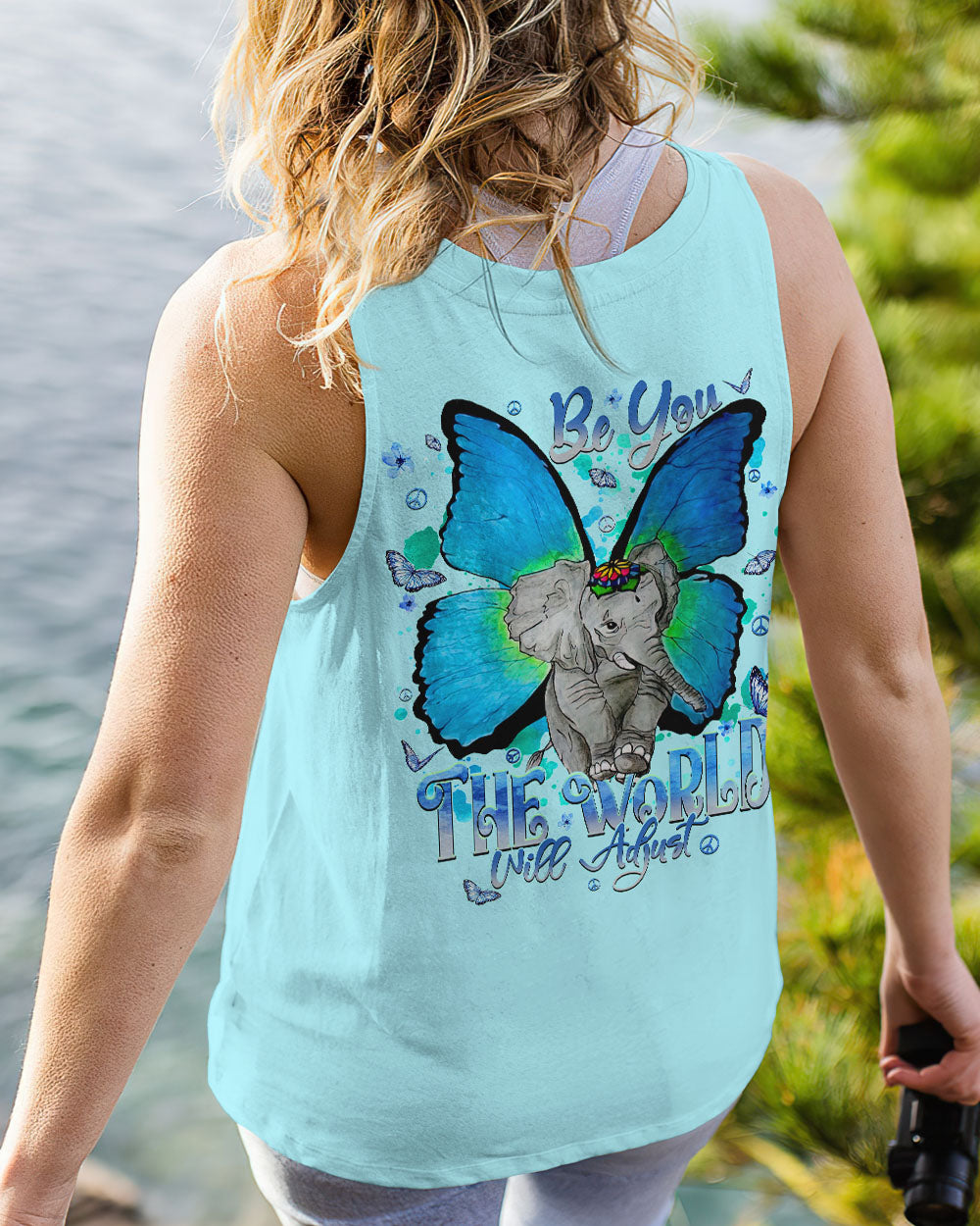BE YOU THE WORLD WILL ADJUST ELEPHANT ALL OVER PRINT - TLNT1109233