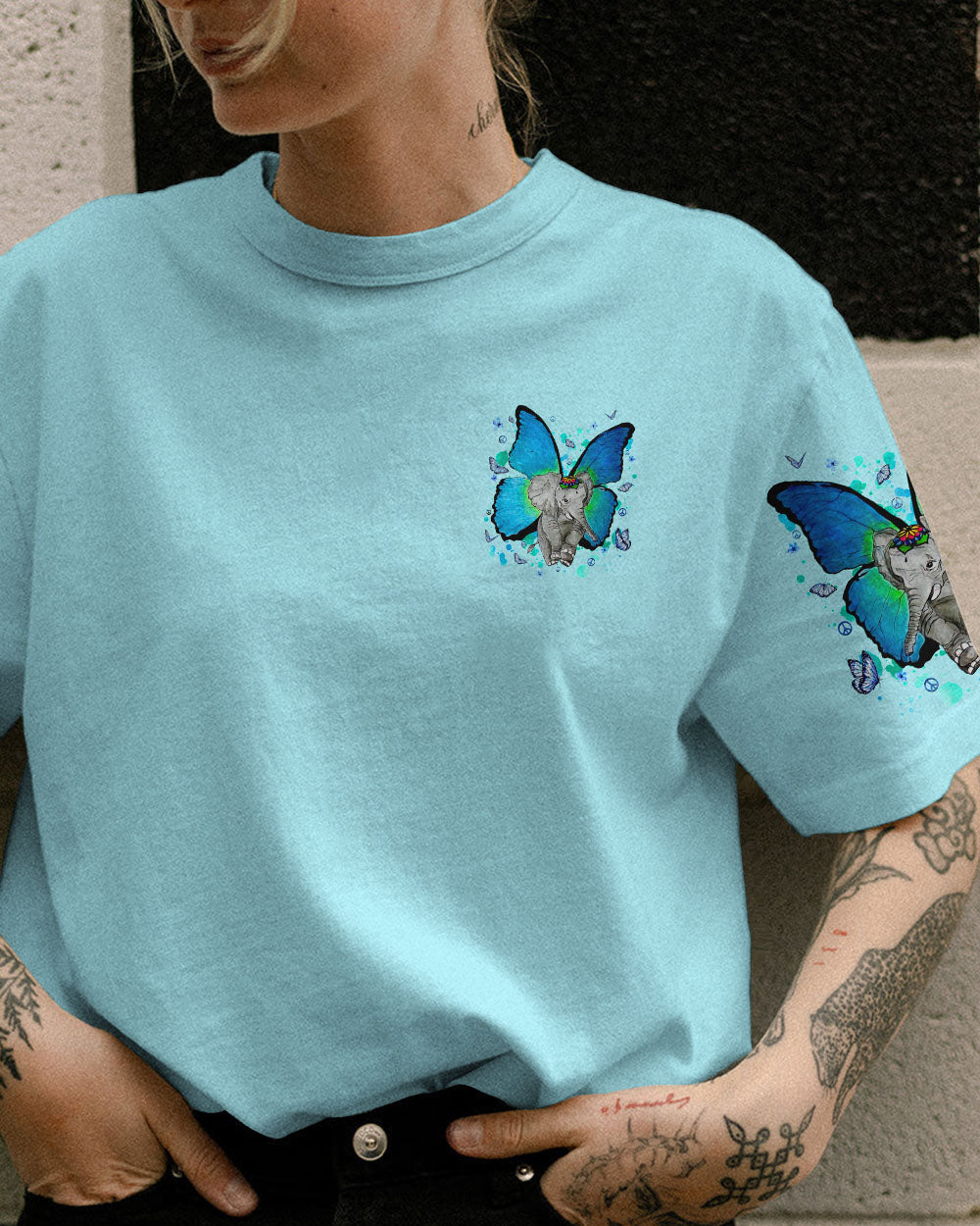 BE YOU THE WORLD WILL ADJUST ELEPHANT ALL OVER PRINT - TLNT1109233