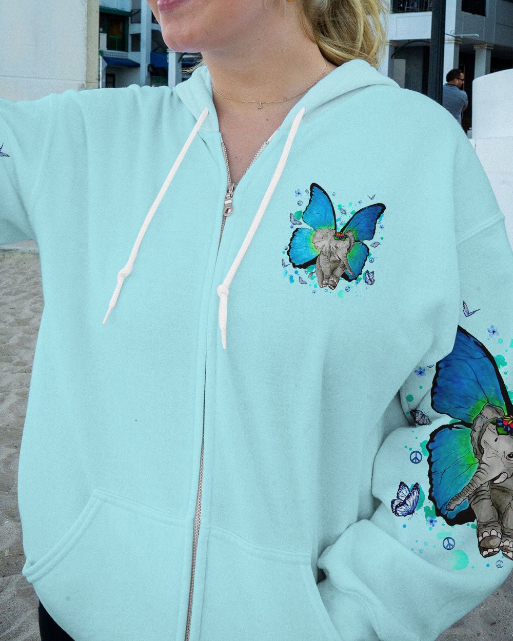 BE YOU THE WORLD WILL ADJUST ELEPHANT ALL OVER PRINT - TLNT1109233