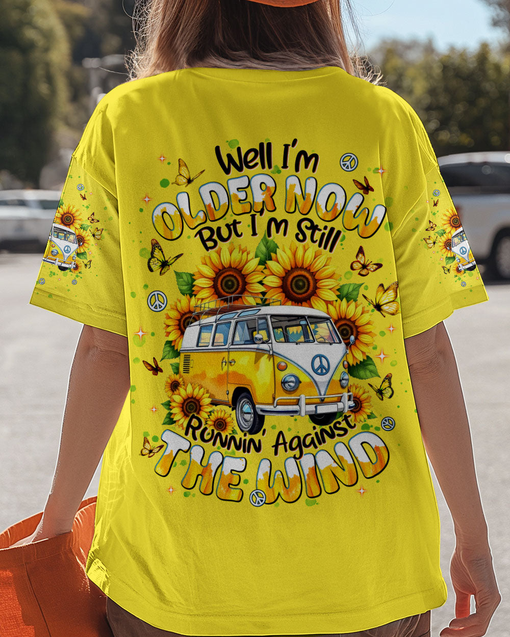 RUNNING AGAINST THE WIND BUS  SUNFLOWER ALL OVER PRINT - TLNT1109252