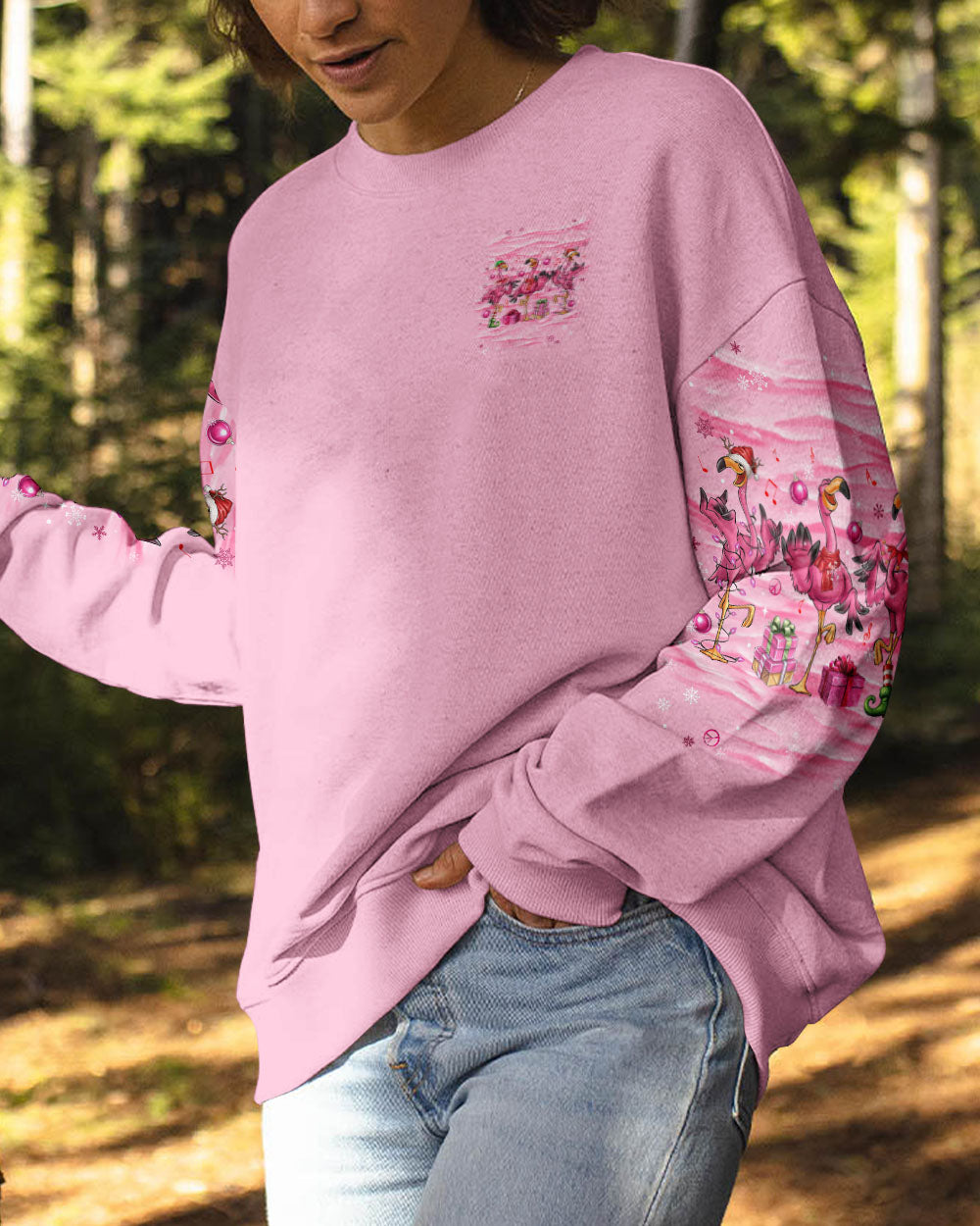 GOOD TIMES CRAZY FRIEND FLAMINGO CHRISTMAS ALL OVER PRINT - TLNT1110243